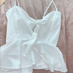 Cute white summer top